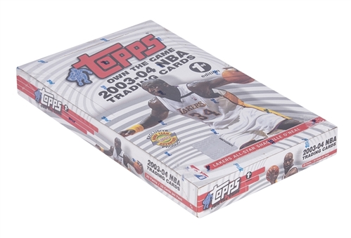 2003-04 Topps Basketball 1st Edition Unopened Box (20 Packs)